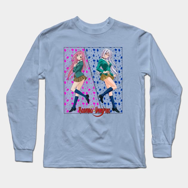 Rosario + Vampire - Moka Akashiya Long Sleeve T-Shirt by Nykos